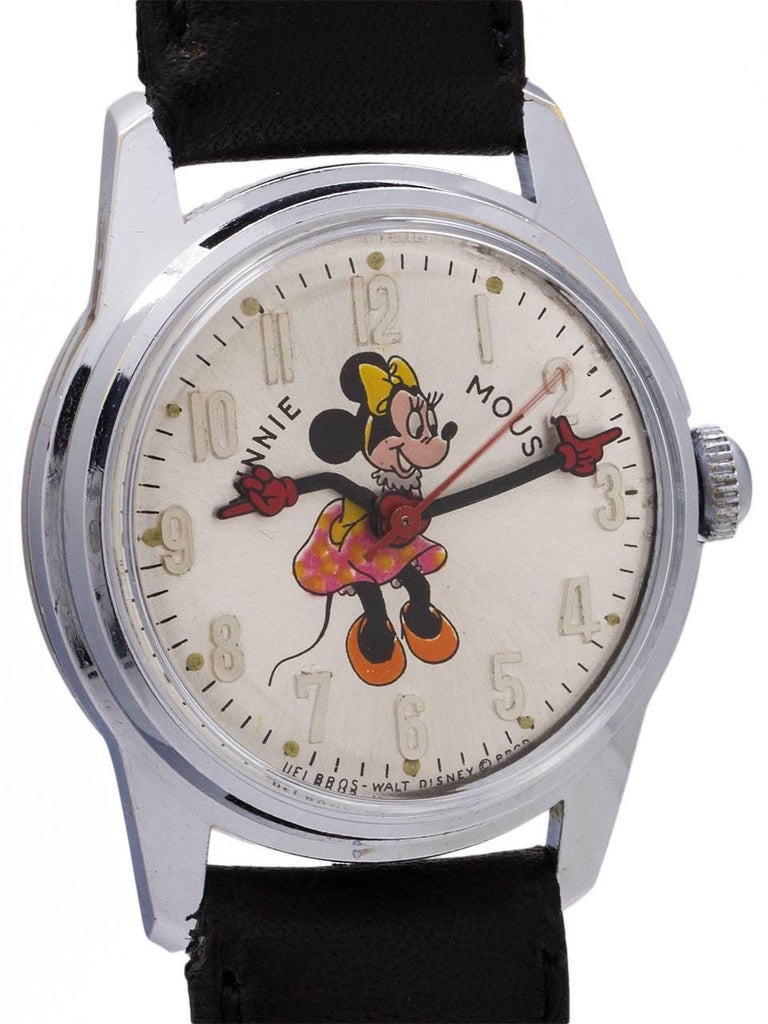 Helbros Minnie Mouse 17 Jewel Wristwatch, circa 1970s at 1stdibs