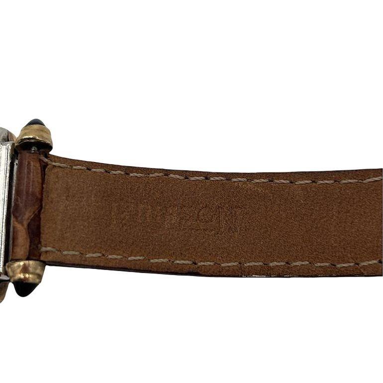 Orologio manuale da uomo Helbros a forma di Tonneau in oro riempito Art Deco con rubini in vendita 5