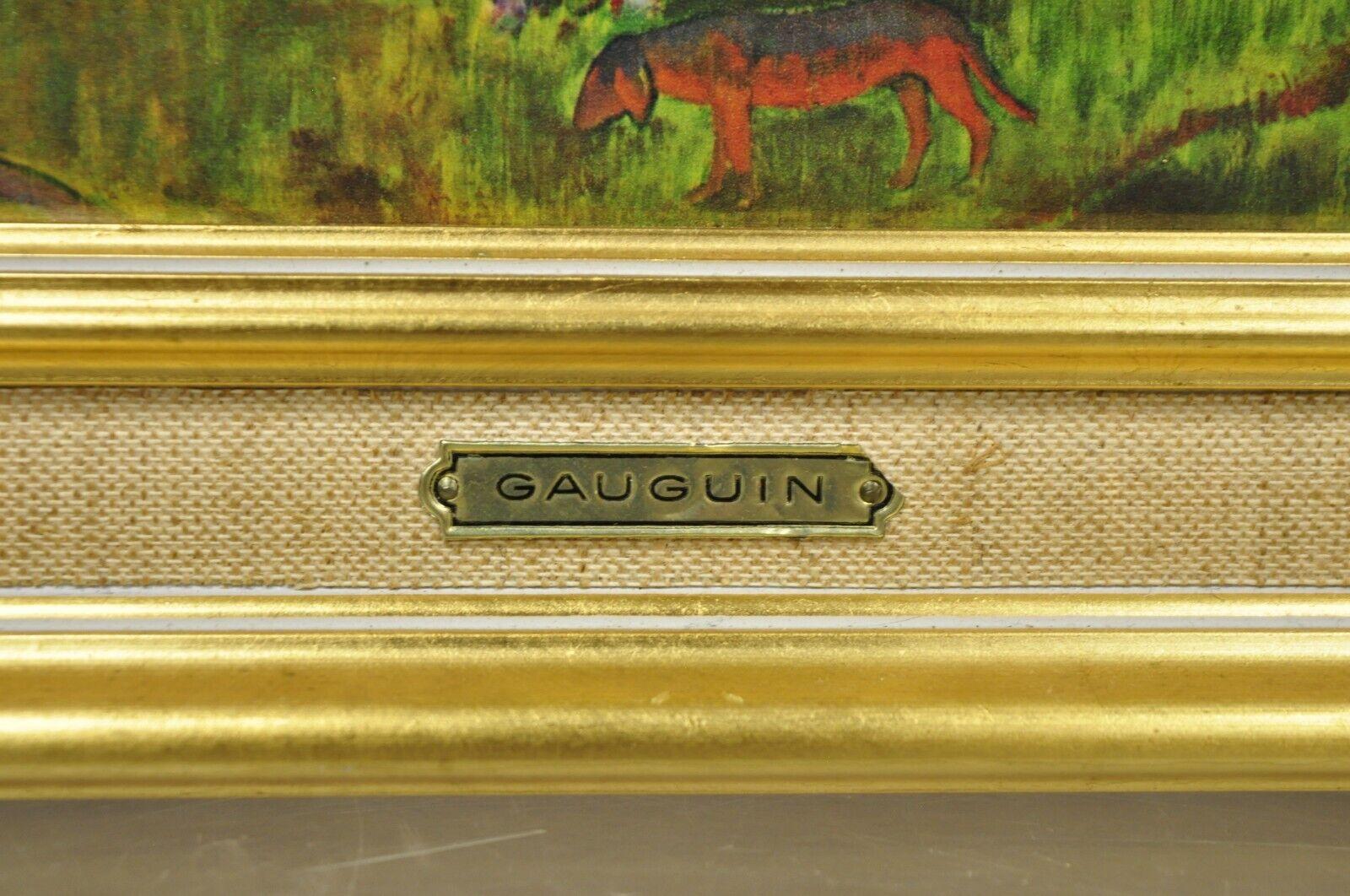 Helca Martele a La Main Hammered Enamel Painting Gauguin Moulin En Bretagne For Sale 1