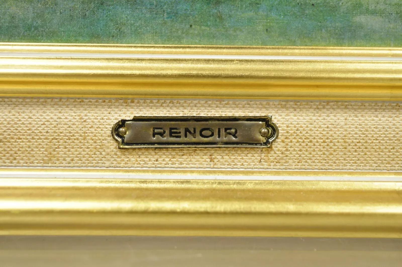 Helca Martele A La Main, peinture en émail martelé Renoir Vue de Cagnes 1