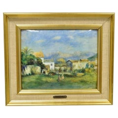 Helca Martele A La Main, peinture en émail martelé Renoir Vue de Cagnes