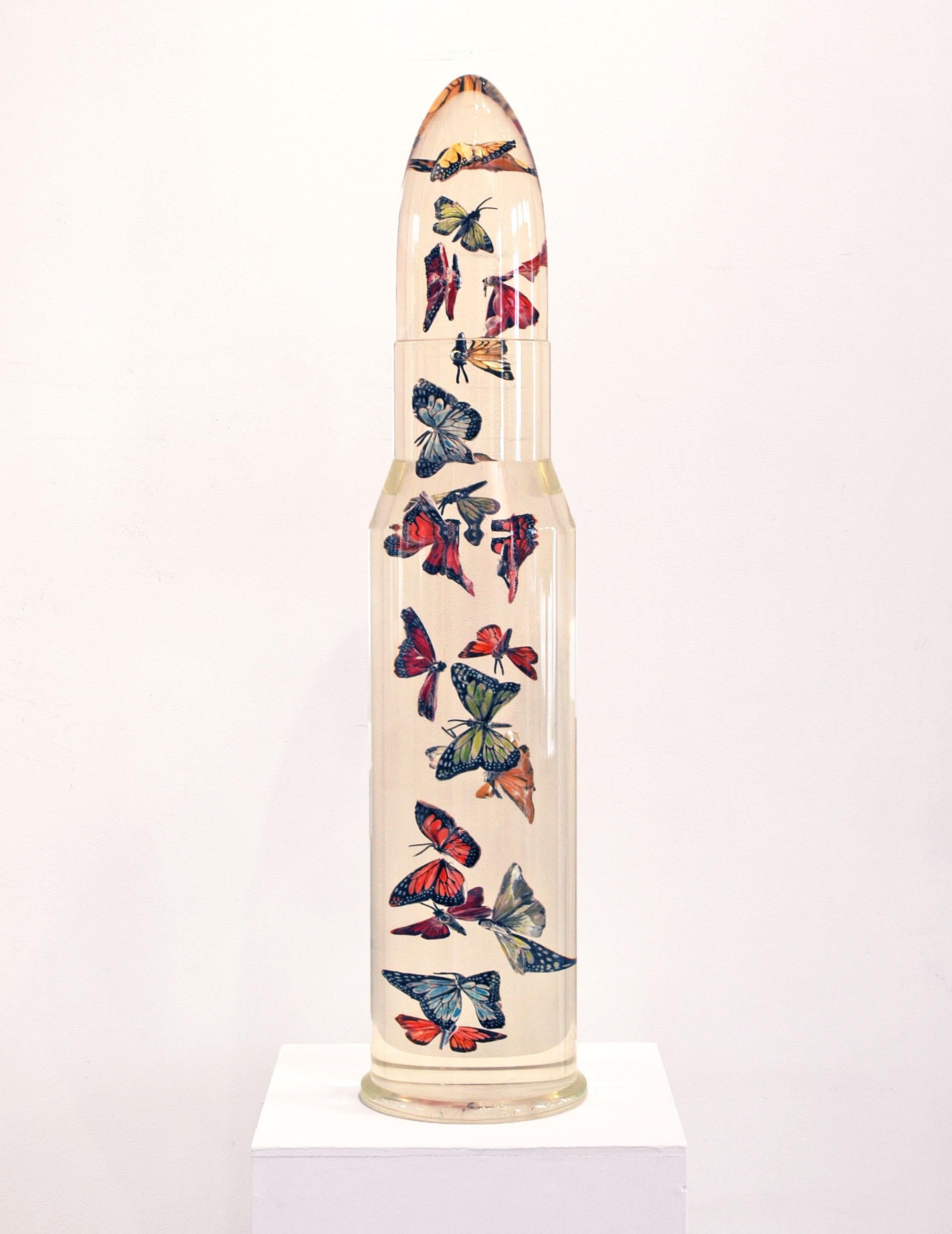 Bombe papillon - Sculpture de Helder Batista