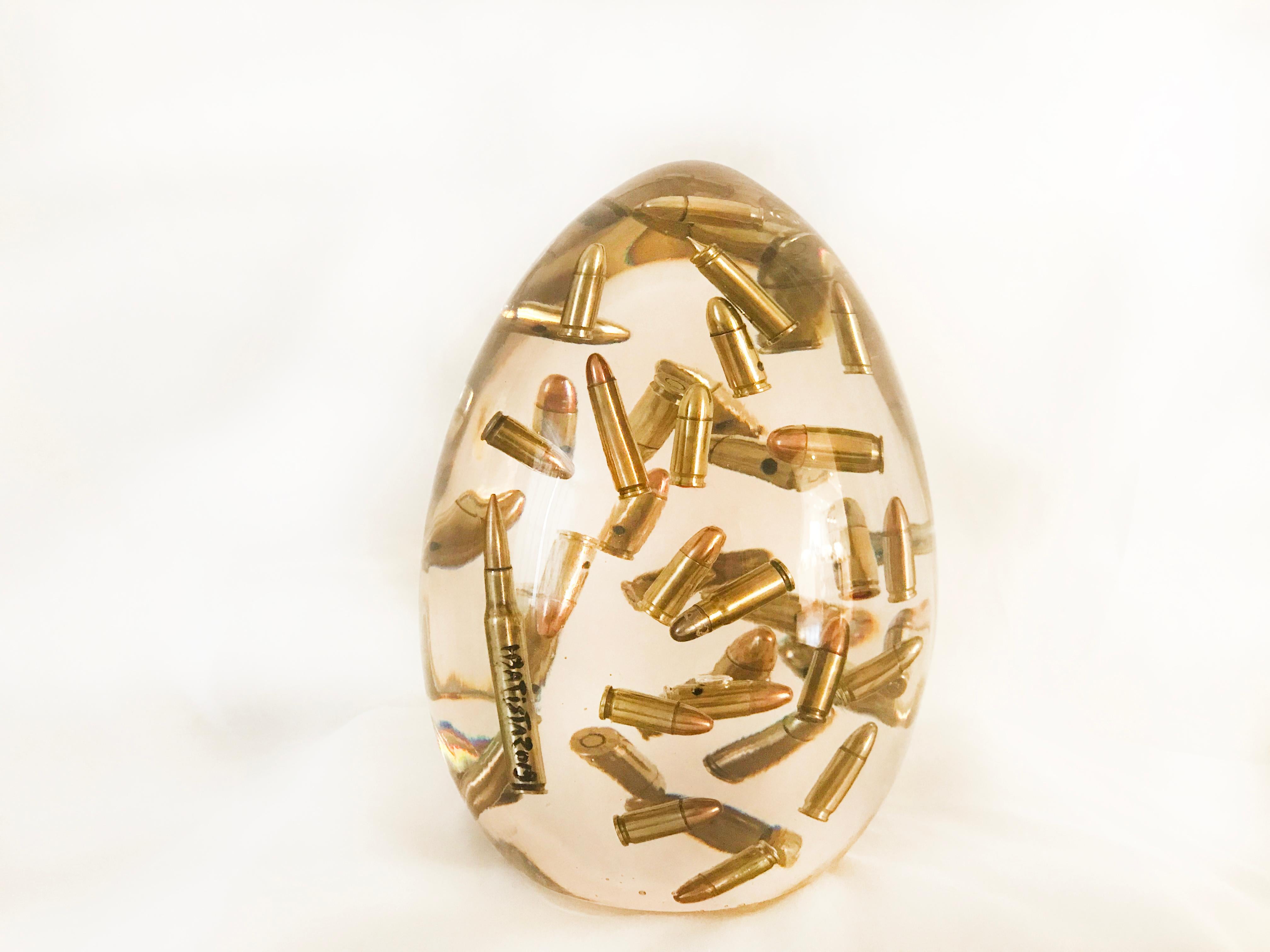 Egg Series - Bullets  - Pop Art Sculpture by Helder Batista