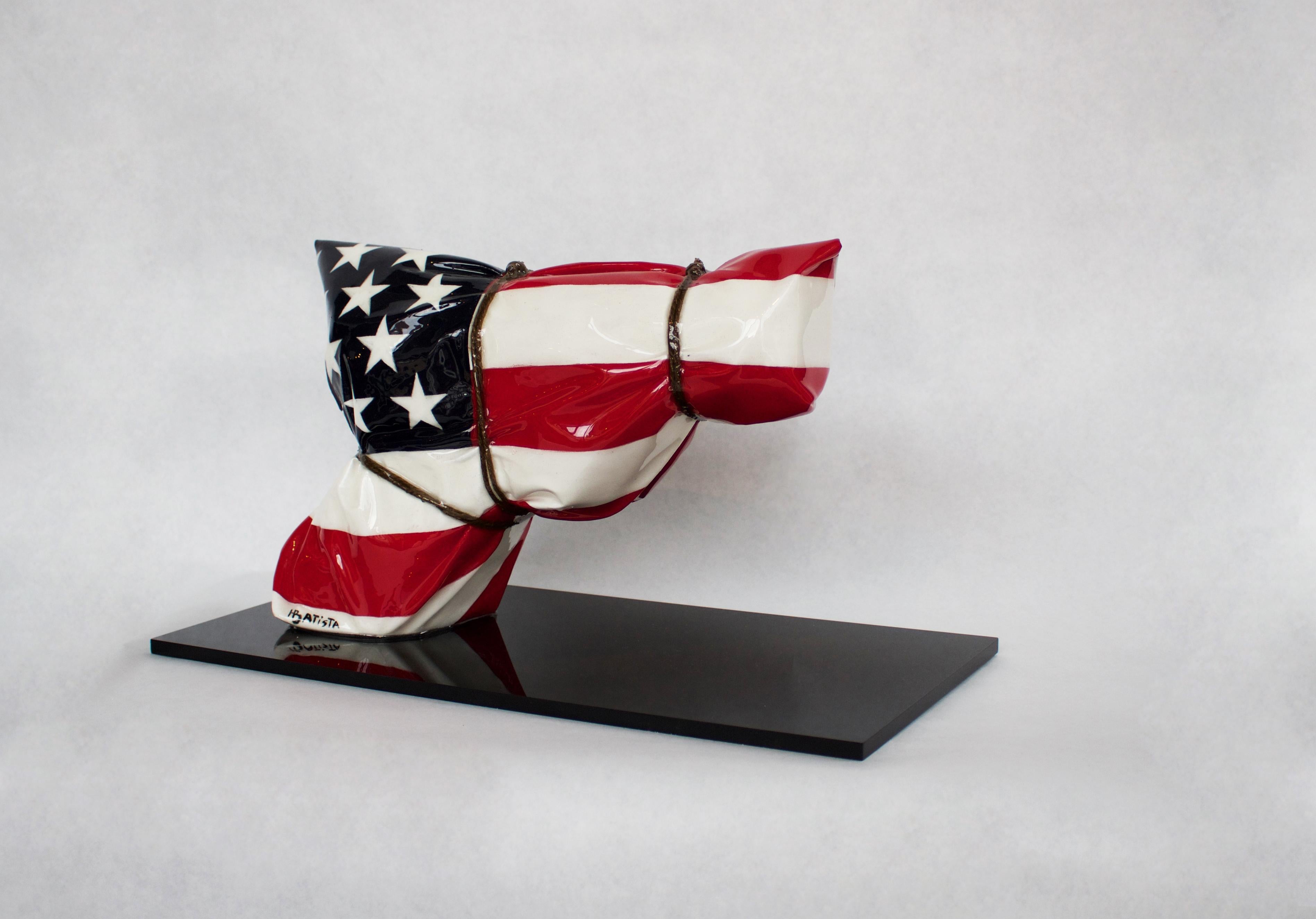 Made In America  - Pop Art Sculpture by Helder Batista
