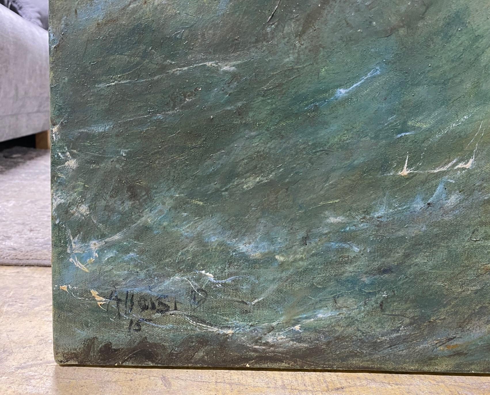 XXI secolo e contemporaneo Helen Allois, dipinto impressionista su tela, firmato e originale, Scomparse 8 in vendita