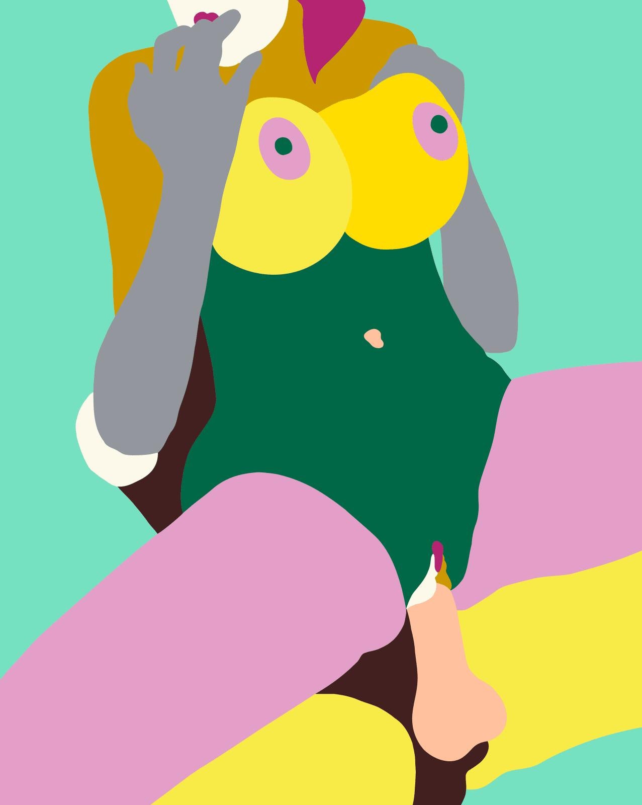 Achten Sie auf mich als sonnigen Tag – Print von Helen Beard