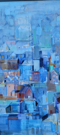 Helen Beccard Niles Cubist Painting Cityscape
