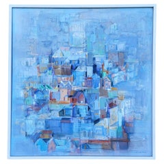 Helen Beccard Niles Cubist Painting Cityscape