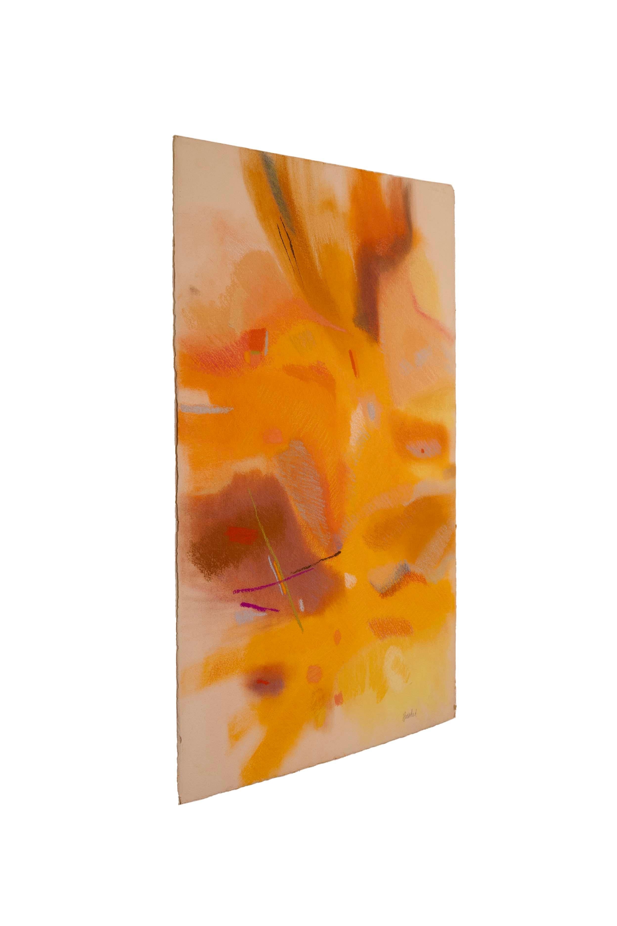 Ein postmodernes Pastell auf Papier mit dem Titel 
