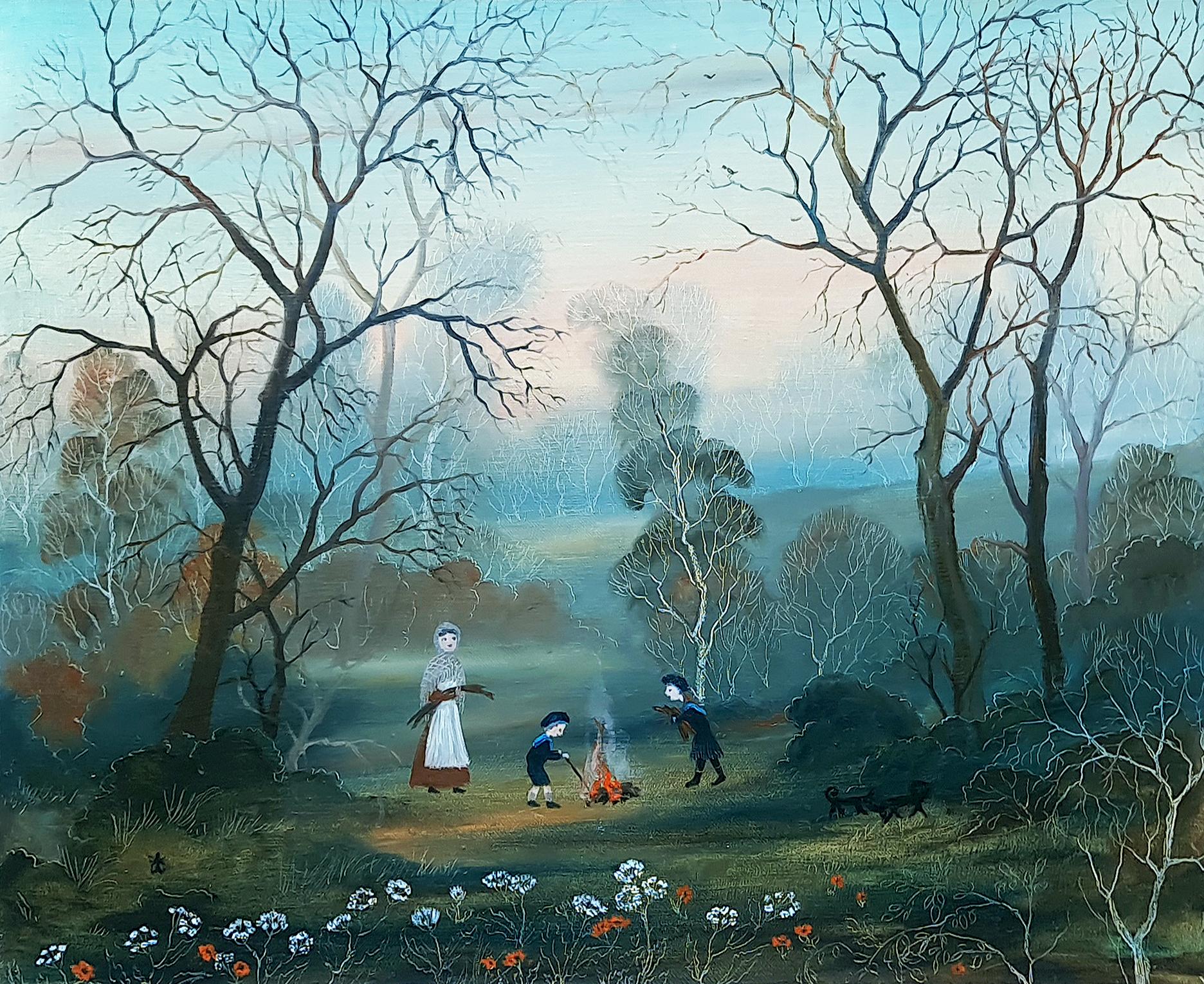 Vieni con noi Child & Child - Painting di Helen Bradley