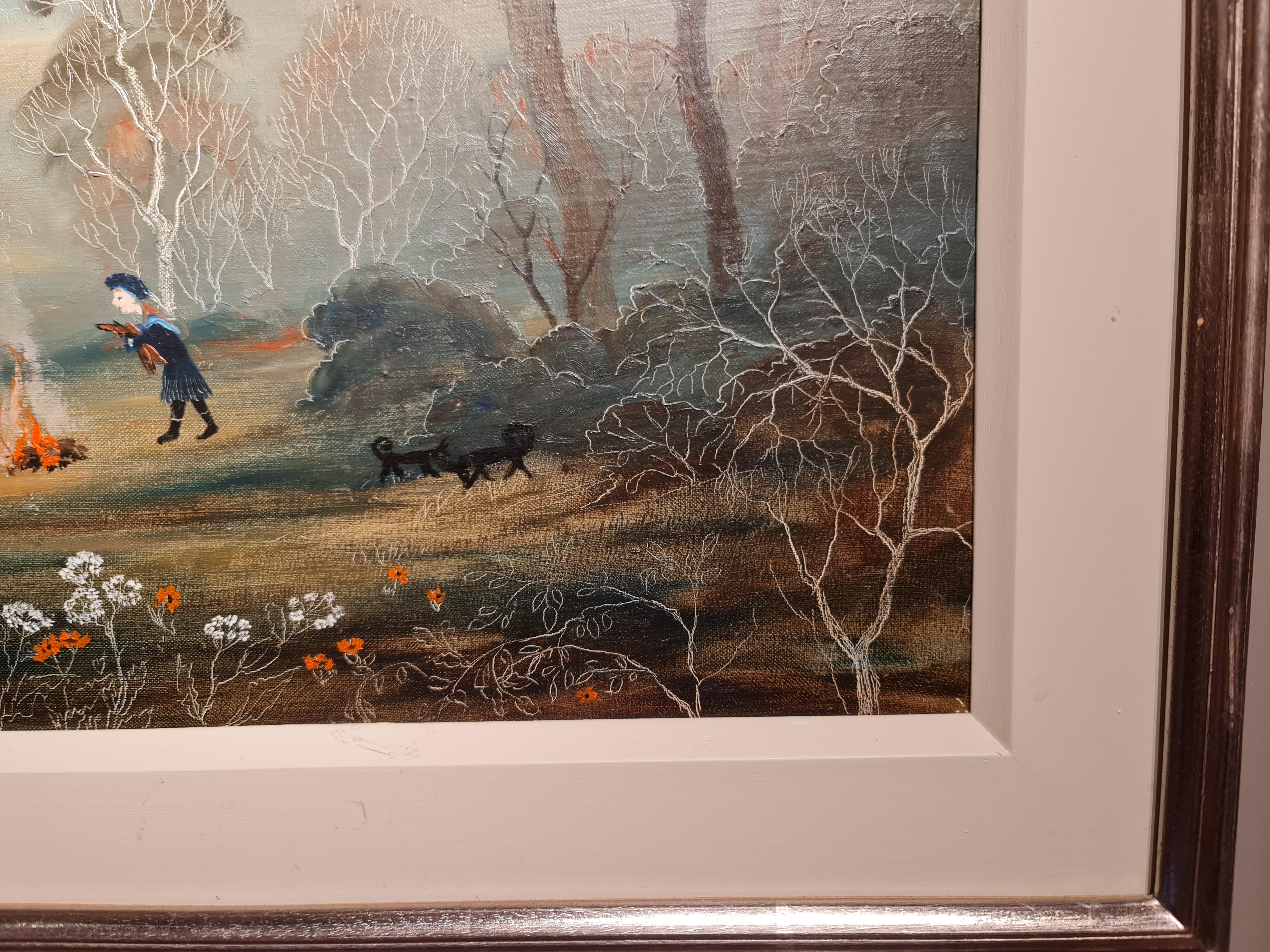 Vieni con noi Child & Child
da Helen Bradley
Britannico 1900-1979

Olio su tavola
Dimensioni della lavagna: 15,5 x 19,5 pollici
Dimensioni della cornice: 28,25 x 32,25 pollici