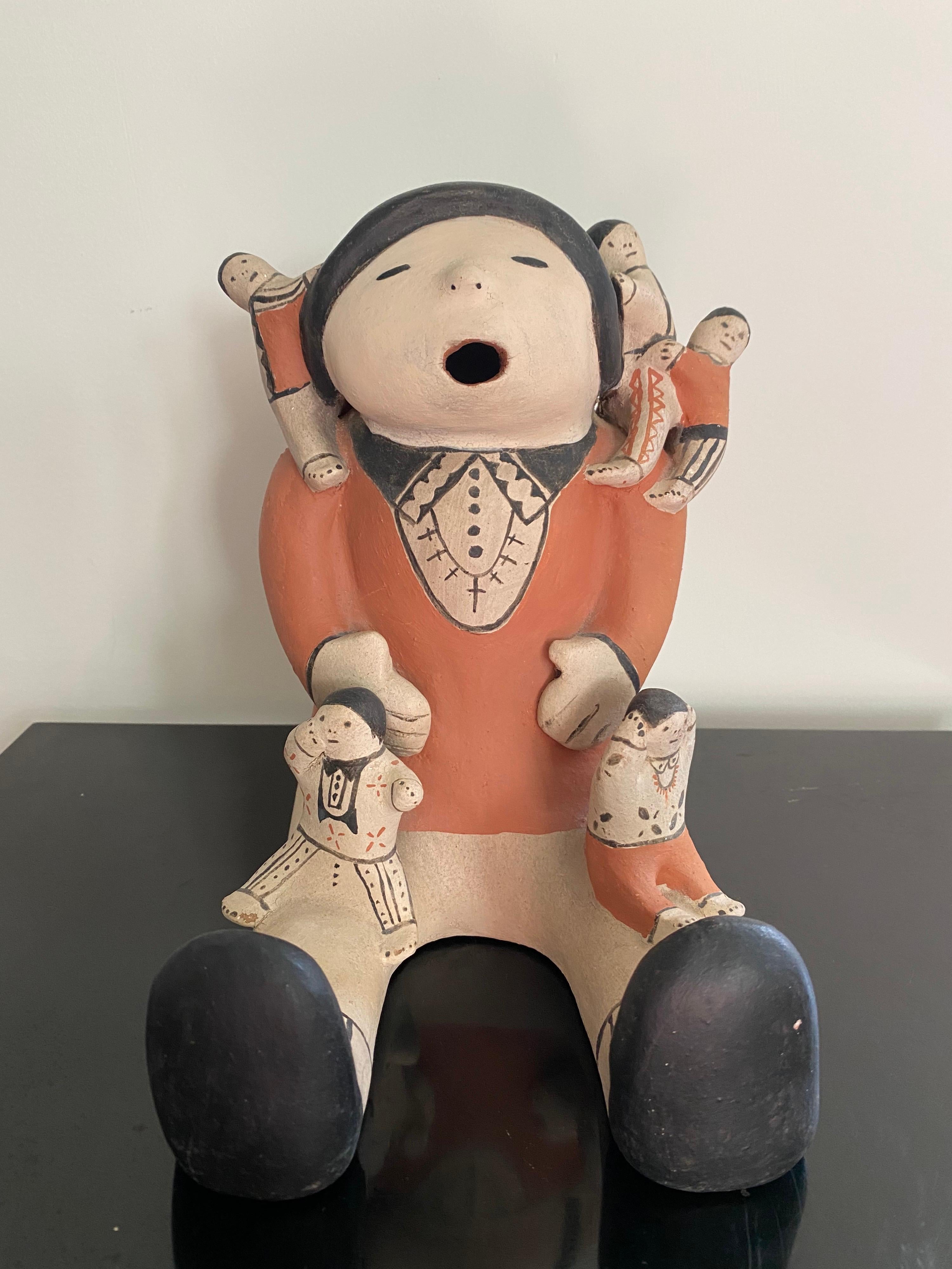 Anglo-Indian Helen Cordero Story Tellers Ceramic Figure