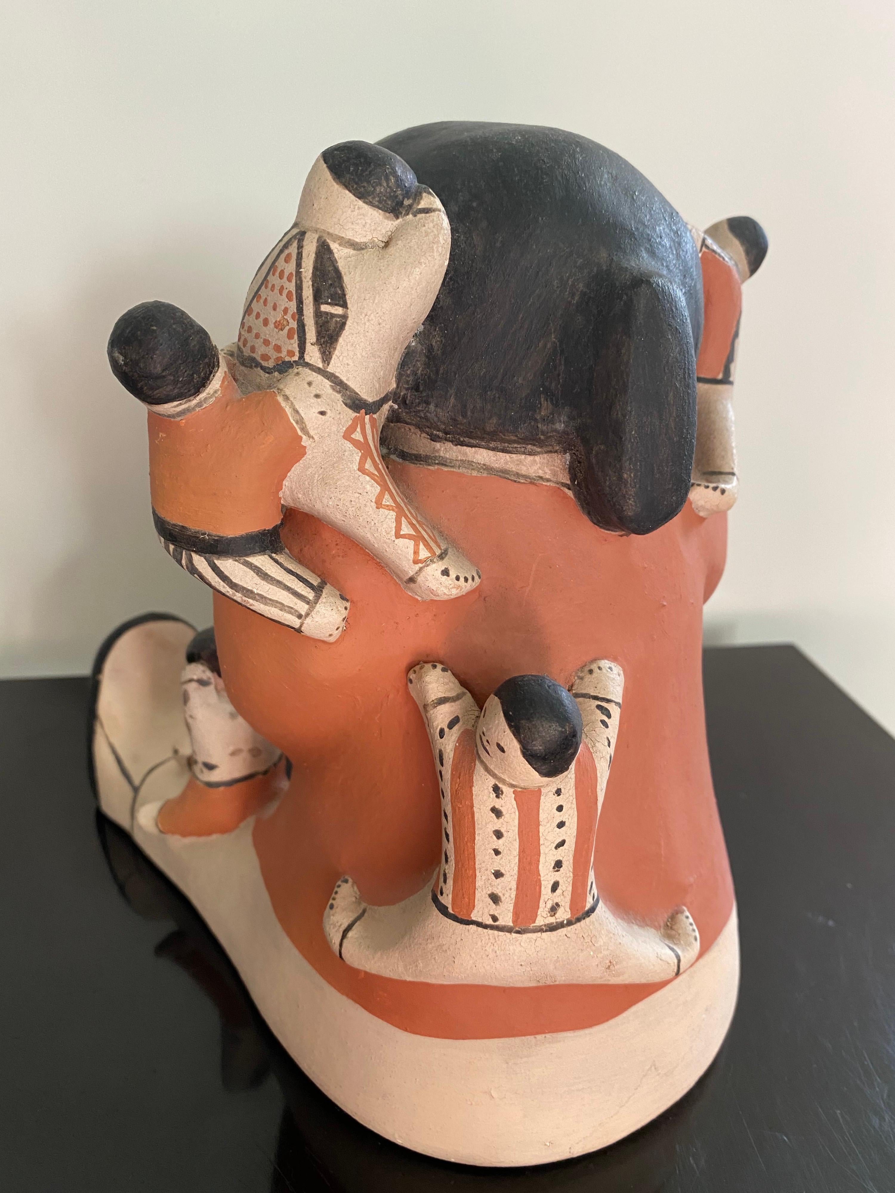 Late 20th Century Helen Cordero Story Tellers Ceramic Figure