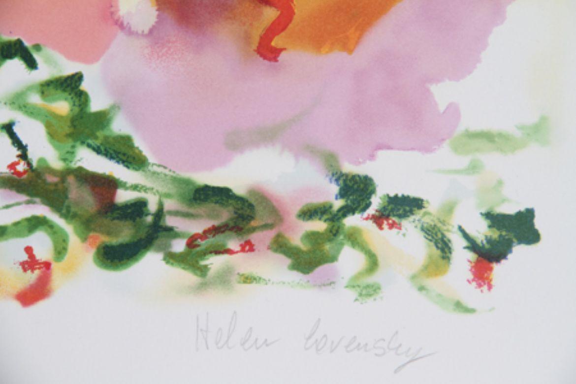 Flowers II, litografia floreale firmata da Helen Covensky in vendita 1