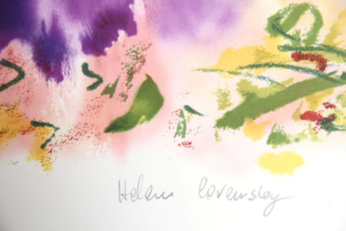 Rapsodia II, litografia floreale firmata da Helen Covensky in vendita 1