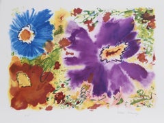 Rapsodia II, litografía floral firmada por Helen Covensky