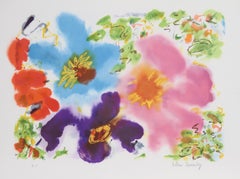 Rapsodia VI, litografía floral firmada por Helen Covensky
