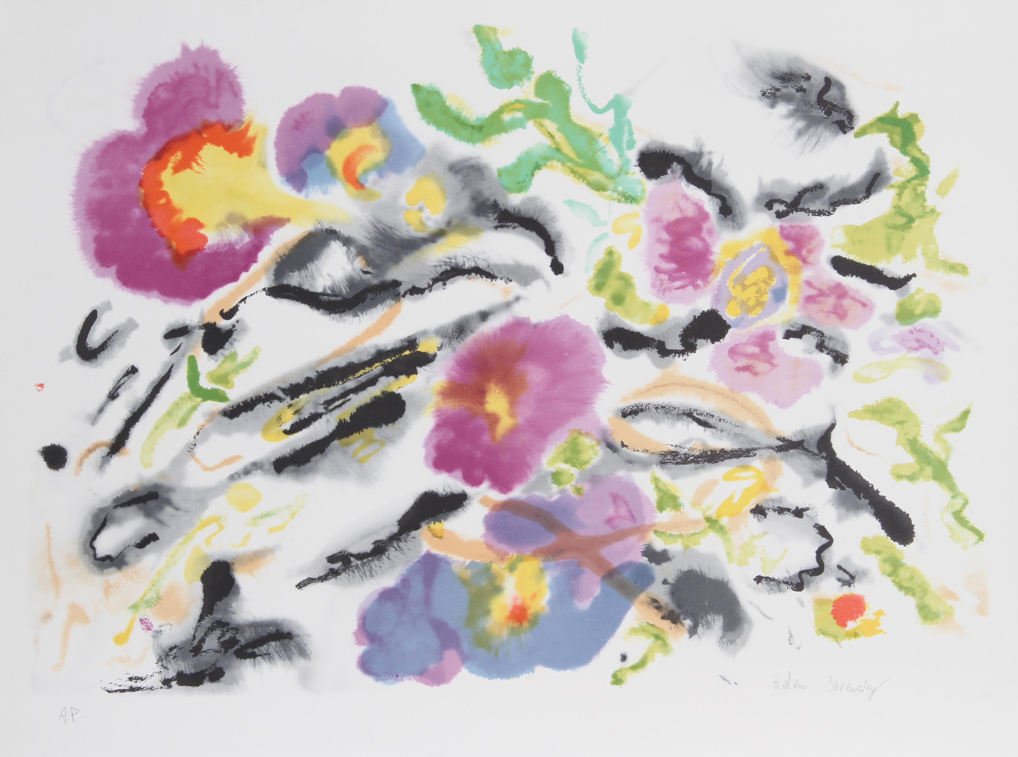 La pasión de la primavera de Helen Covensky, polaca/estadounidense (1925-2007)
Fecha: 1980
Litografía, firmada y numerada a lápiz
Edición de 225
Tamaño de la imagen: 18,5 x 27 pulgadas
Tamaño: 55,88 cm x 73,66 cm (22 pulg. x 29