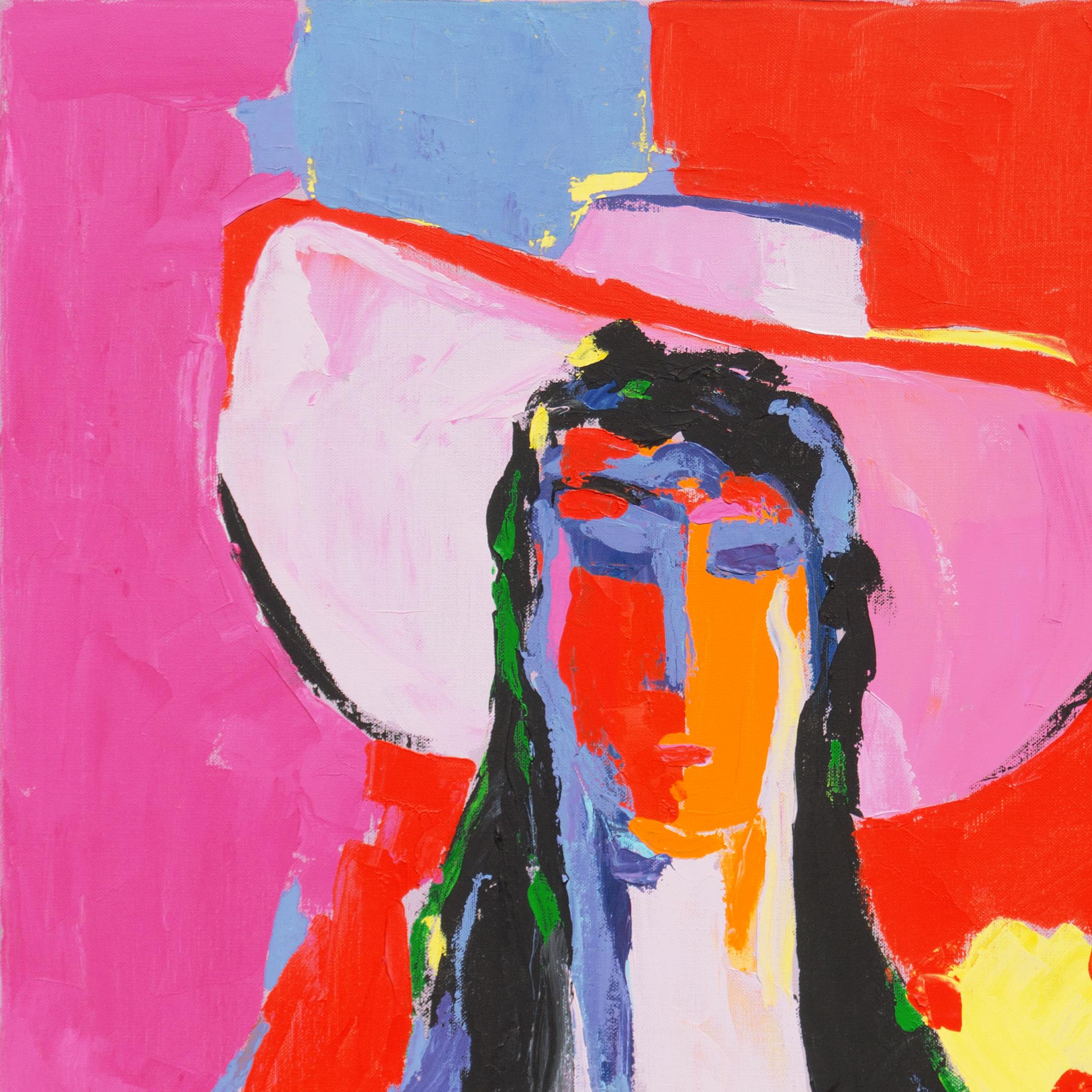 'Lady in a Sun Hat', Carmel Art Association, Laguna Beach, CSFA, SWA, PAFA, CPLH For Sale 1