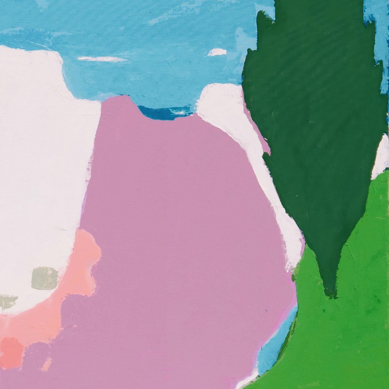 Signed lower right, 'Dooley' for Helen Bertha Dooley (American, 1907-1994); additionally signed, verso, titled 'Turquoise Sea' and dated 1983. 
Exhibited: Carmel Art Association, California, 1983.

Helen Dooley was born in San Jose and first