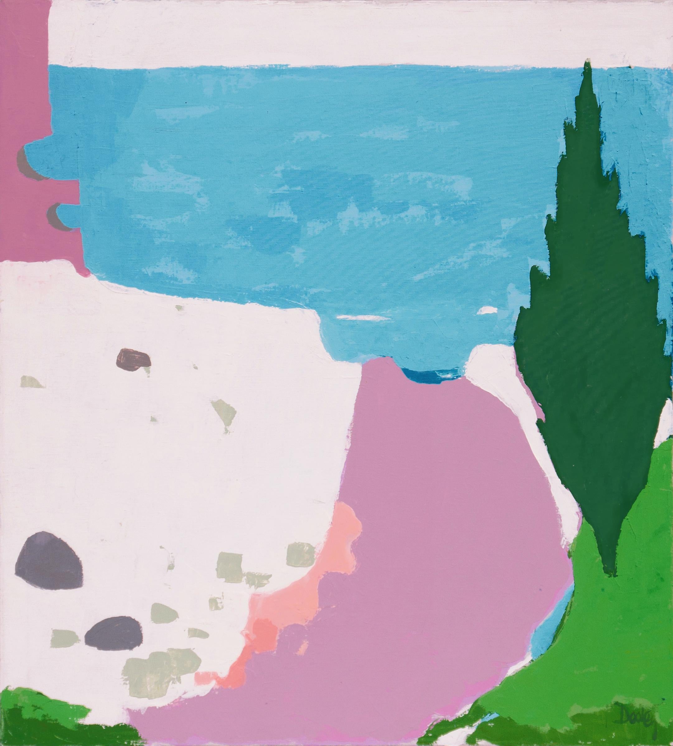 Helen Dooley Abstract Painting - 'The Path to the Beach', Carmel Art Association, Laguna Beach, CSFA, SWA, PAFA