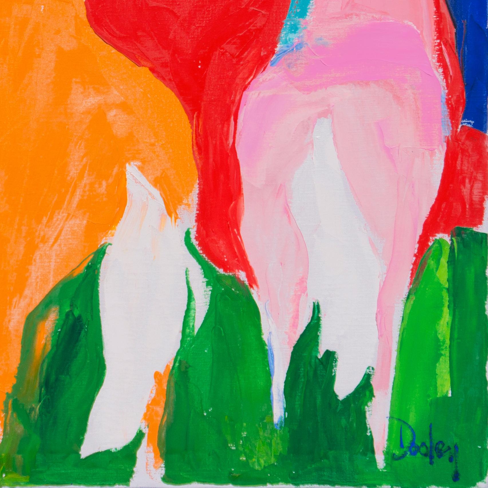 'Horses', Carmel Art Association, Laguna Beach, CSFA, SWA, PAFA, CPLH, De Young - Modern Painting by Helen Dooley