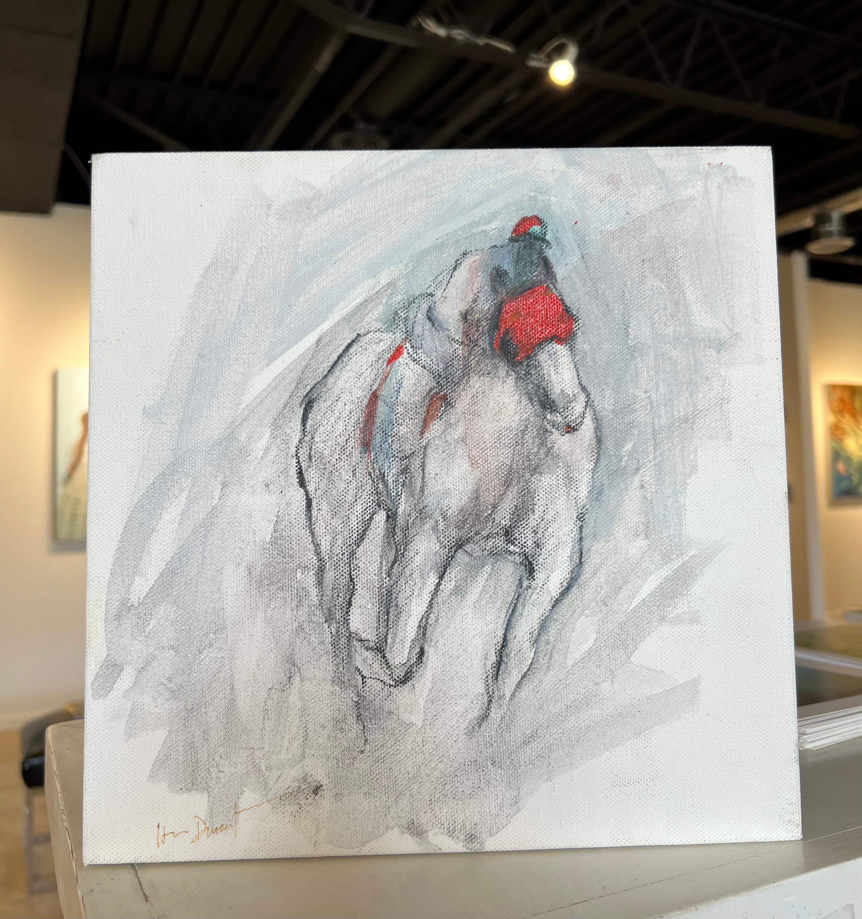 Jockey I - Painting by Helen Durant
