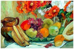 Mid Century Floral Bouquet and Splendor Still Life