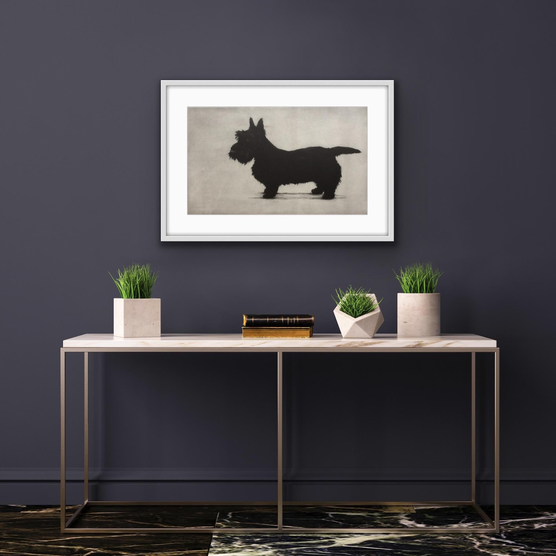 Helen Fay, Brodie in piedi, Stampa in edizione limitata, Arte del cane, Arte accessibile in vendita 2