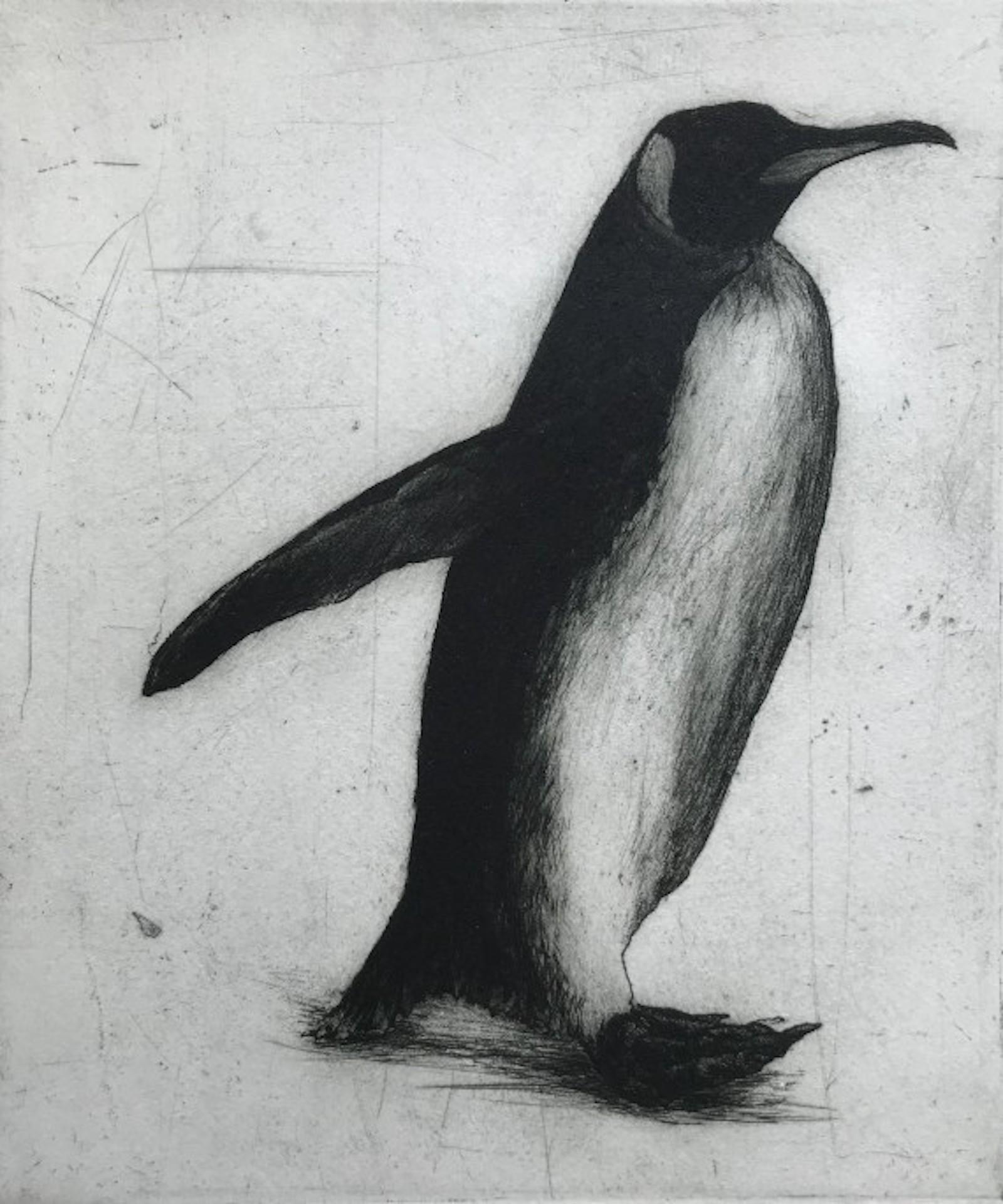 Helen Fay, Schleifen, Penguin-Kunst, Druck in limitierter Auflage, erschwingliche Kunst