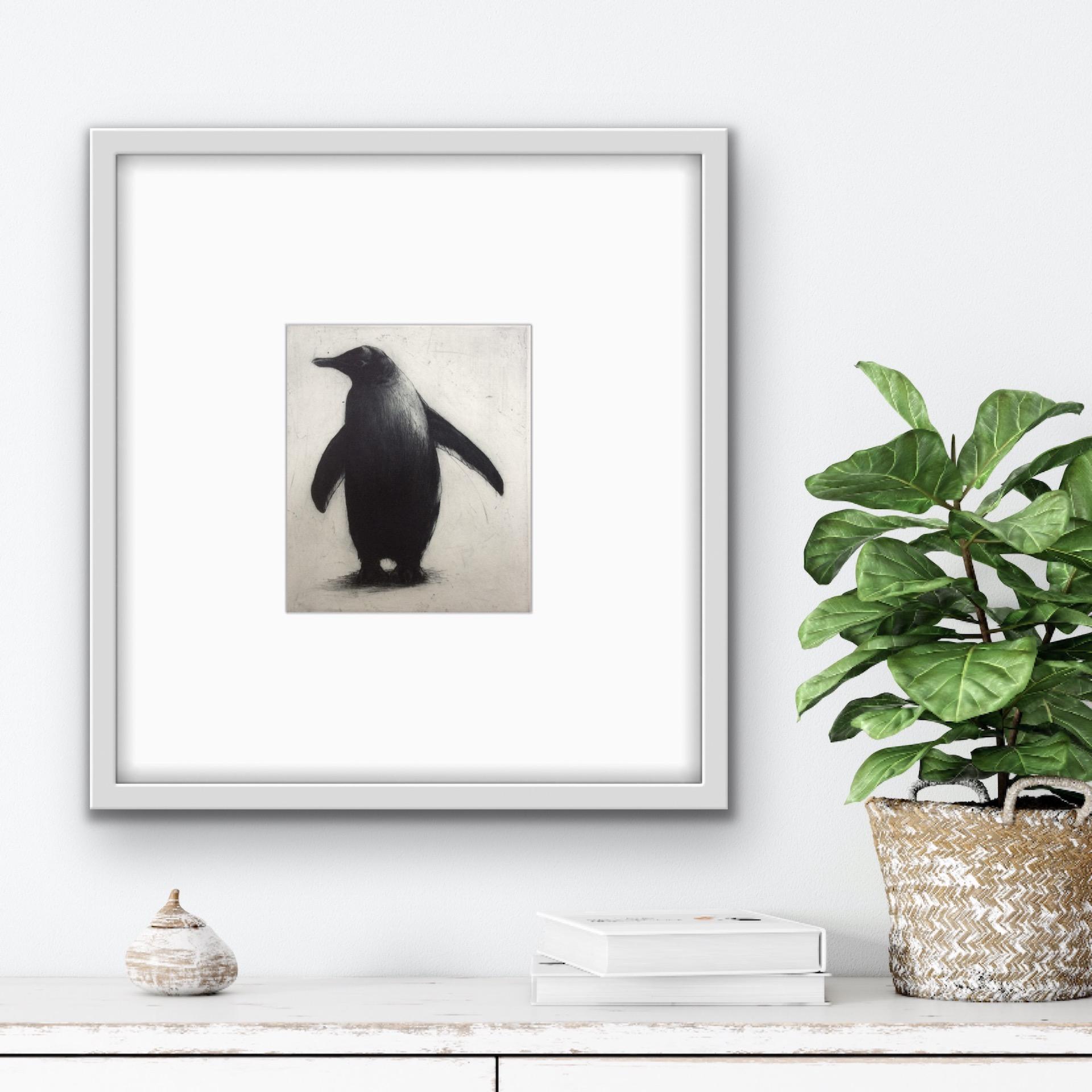 Helen Fay, Whats That?, Penguin Art, Affordable Art, Druck in limitierter Auflage im Angebot 1