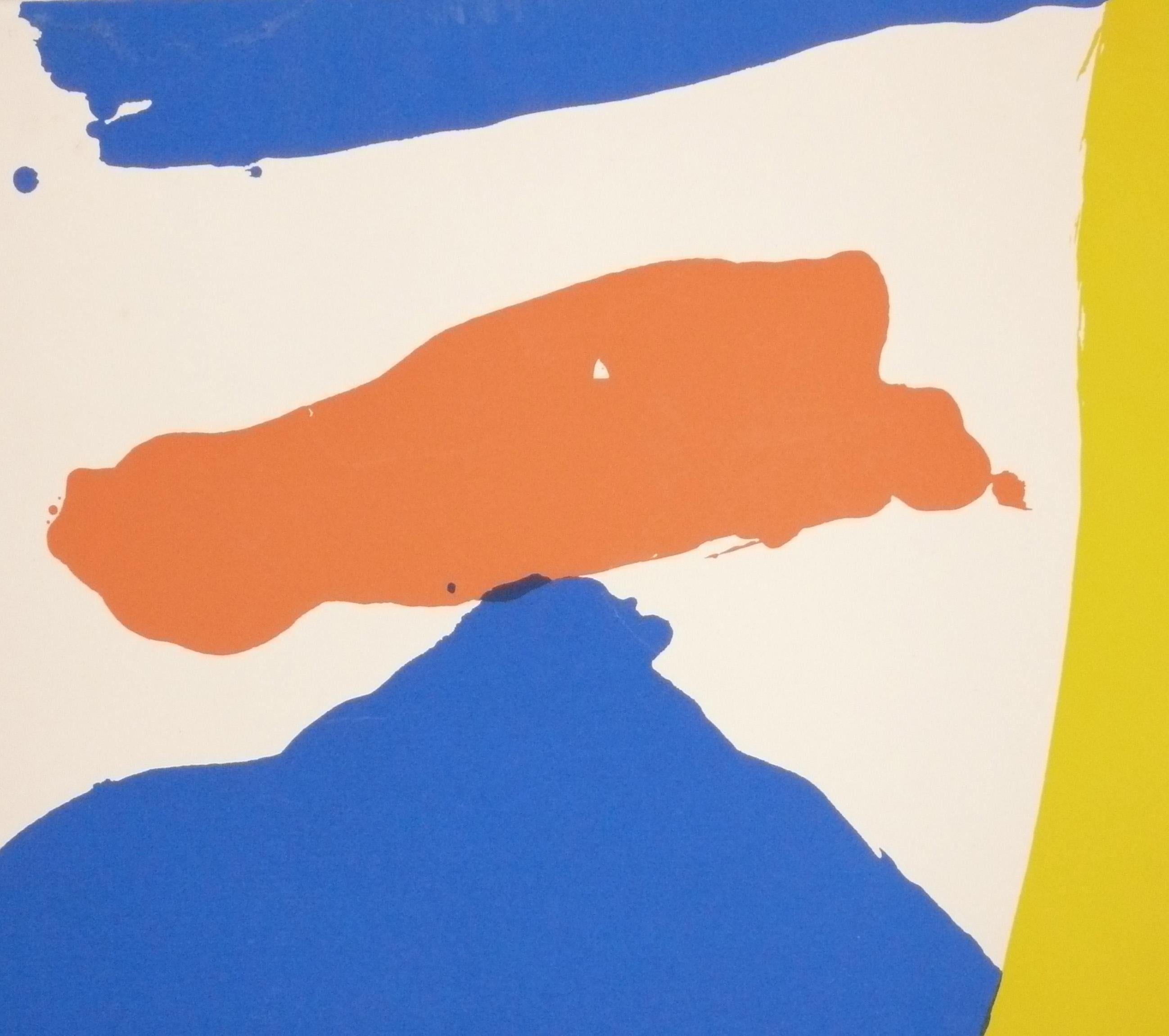 Mid-Century Modern Helen Frankenthaler Color Lithograph Mid Century Abstract Art 29