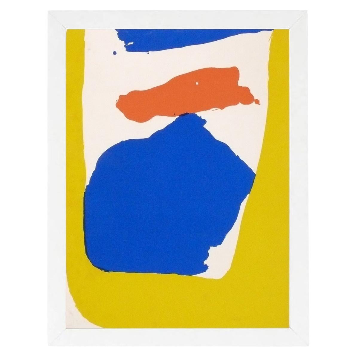 Helen Frankenthaler Color Lithograph Mid Century Abstract Art 29" x 22"