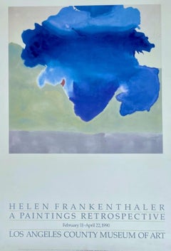 A Paintings Retrospective: vintage LACMA Museum poster depicting her 1963 work