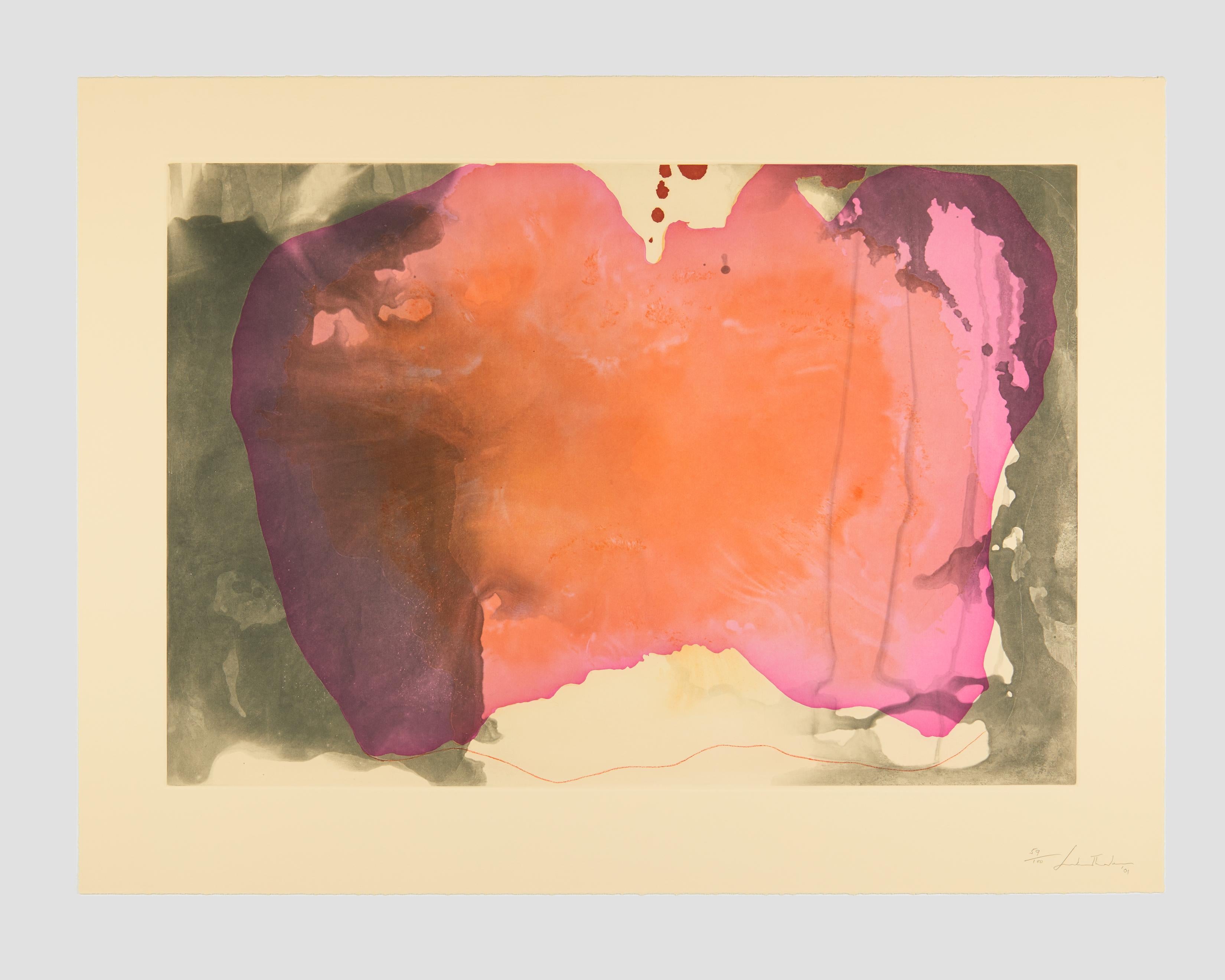 Helen Frankenthaler Abstract Print – Auffahrt 