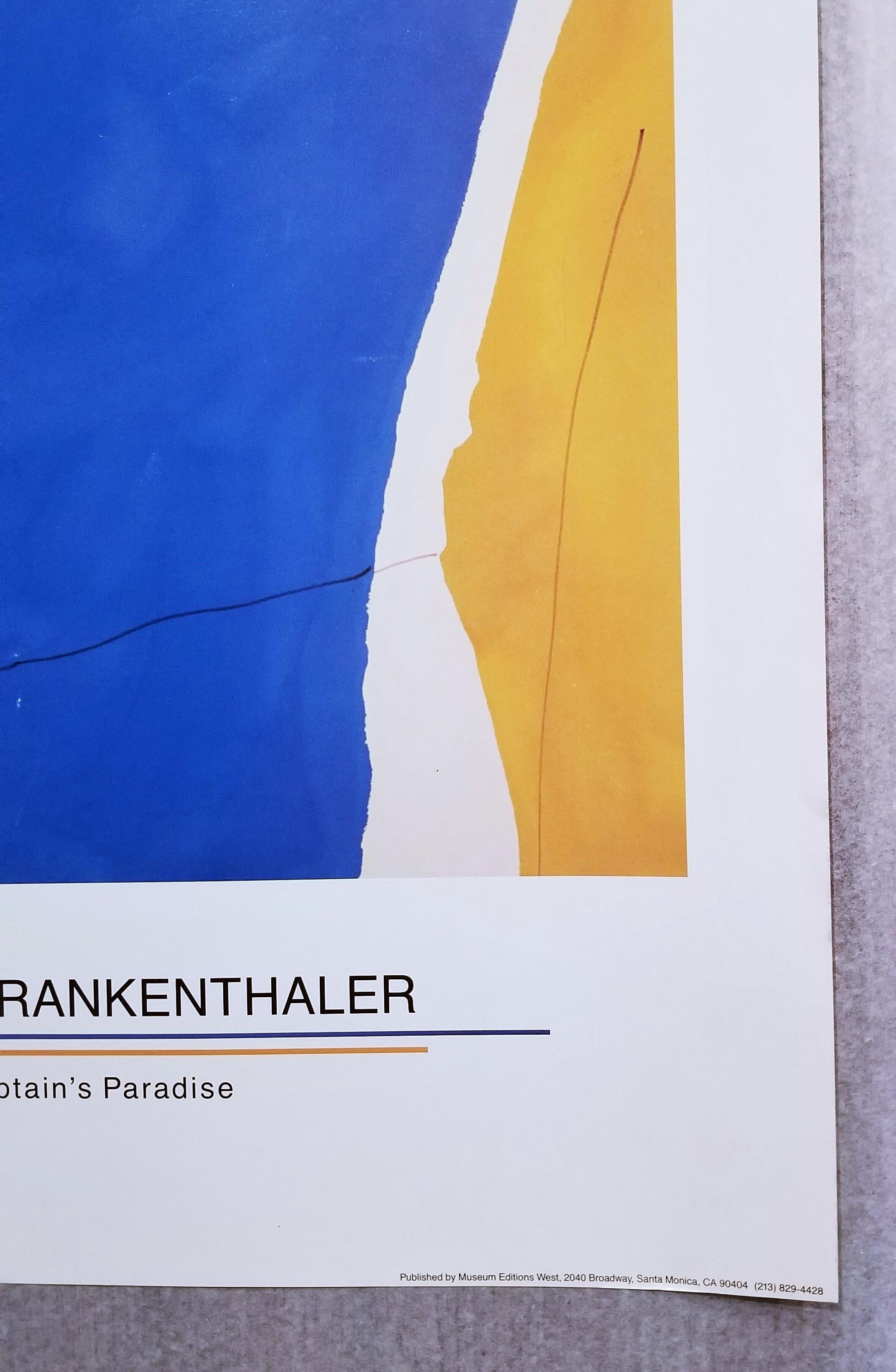 Columbus Museum of Art (Captain's Paradise) Poster - Abstract Expressionist Print by Helen Frankenthaler
