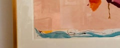 "Flirt",  Helen Frankenthaler, Lincoln Center RARE Signed & dated Abstract