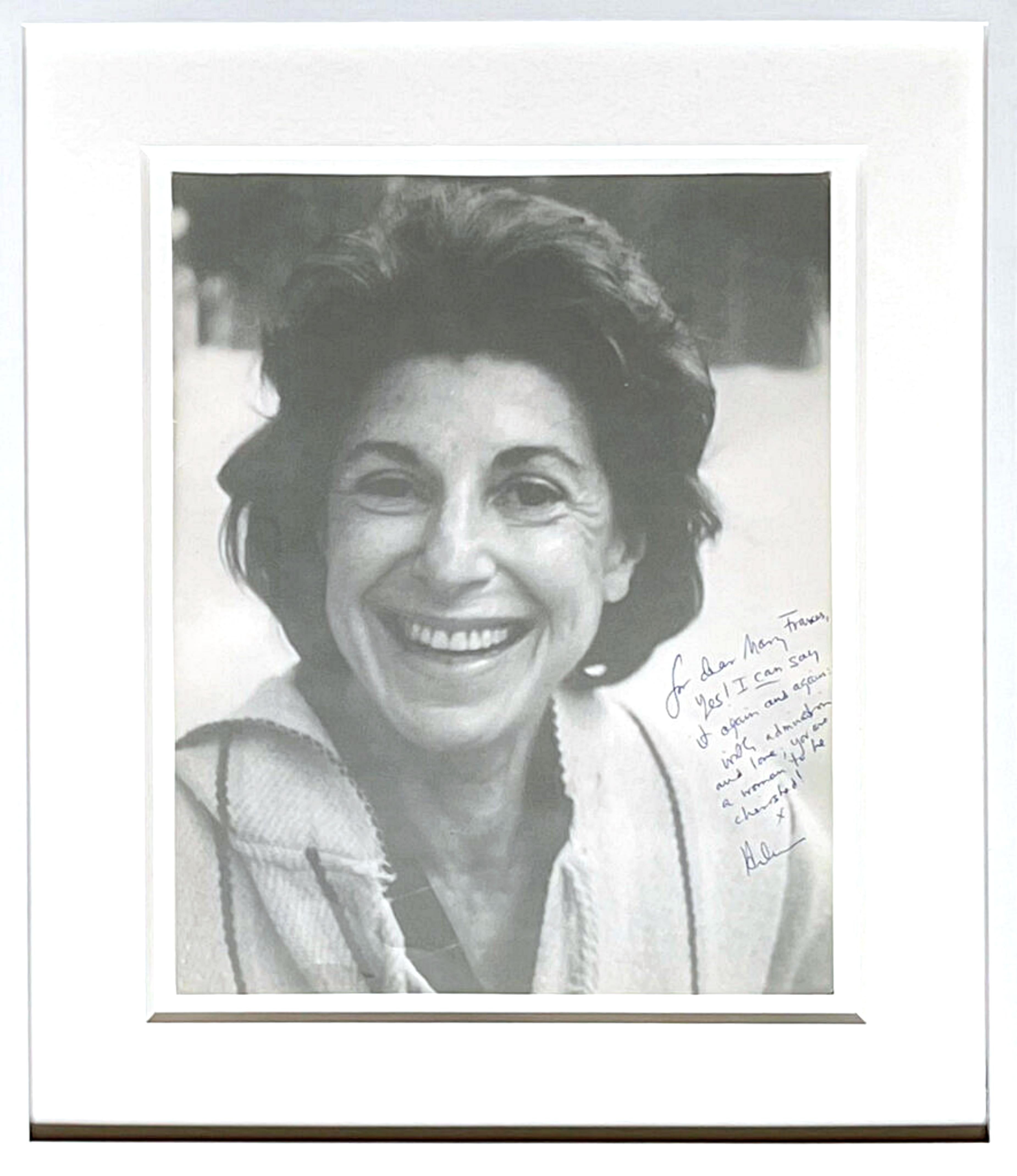 Helen Frankenthaler Portrait Print - Hand signed and inscribed photograph