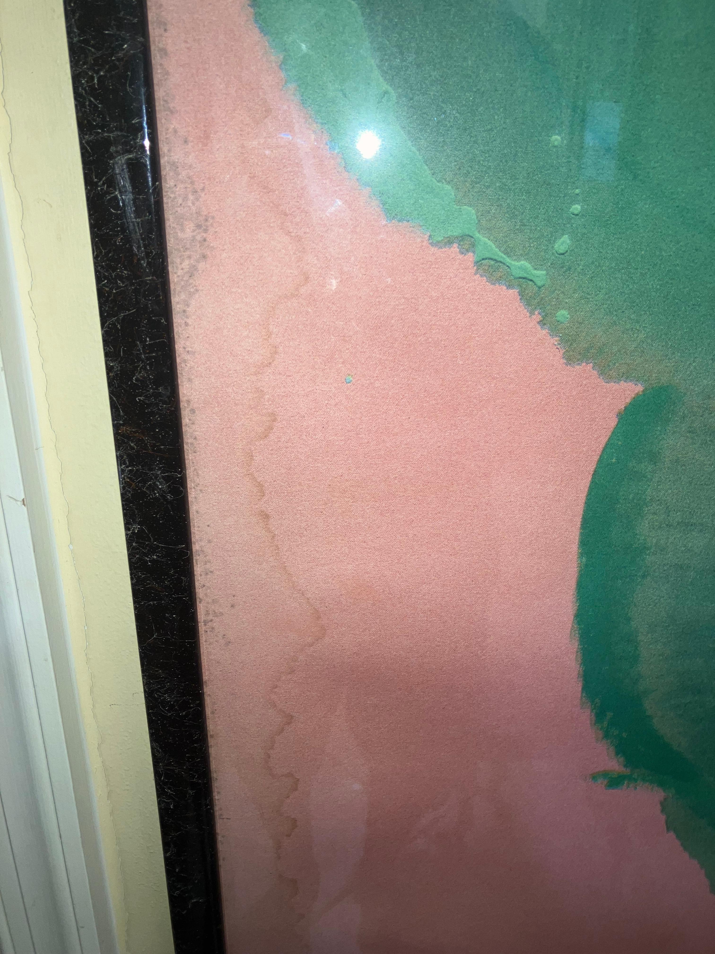 Helen Frankenthaler: 1928-2011. Well listed very important American abstract expressionist. Her paintings have sold well into the millions of dollars. This particular print is done after one of her famous paintings titled Mary Mary. This is a screen