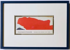 Helen Frankenthaler - Milwaukee Art Museum invitation card, Hand Signed, Framed