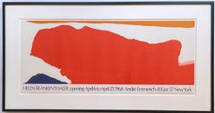 Helen Frankenthaler litografia offset FIRMATA A MANO, datata, con dedica calorosa Incorniciata