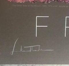 Póster de Helen Frankenthaler, firmado a mano dos veces y con una dedicatoria de Helen Frankenthaler