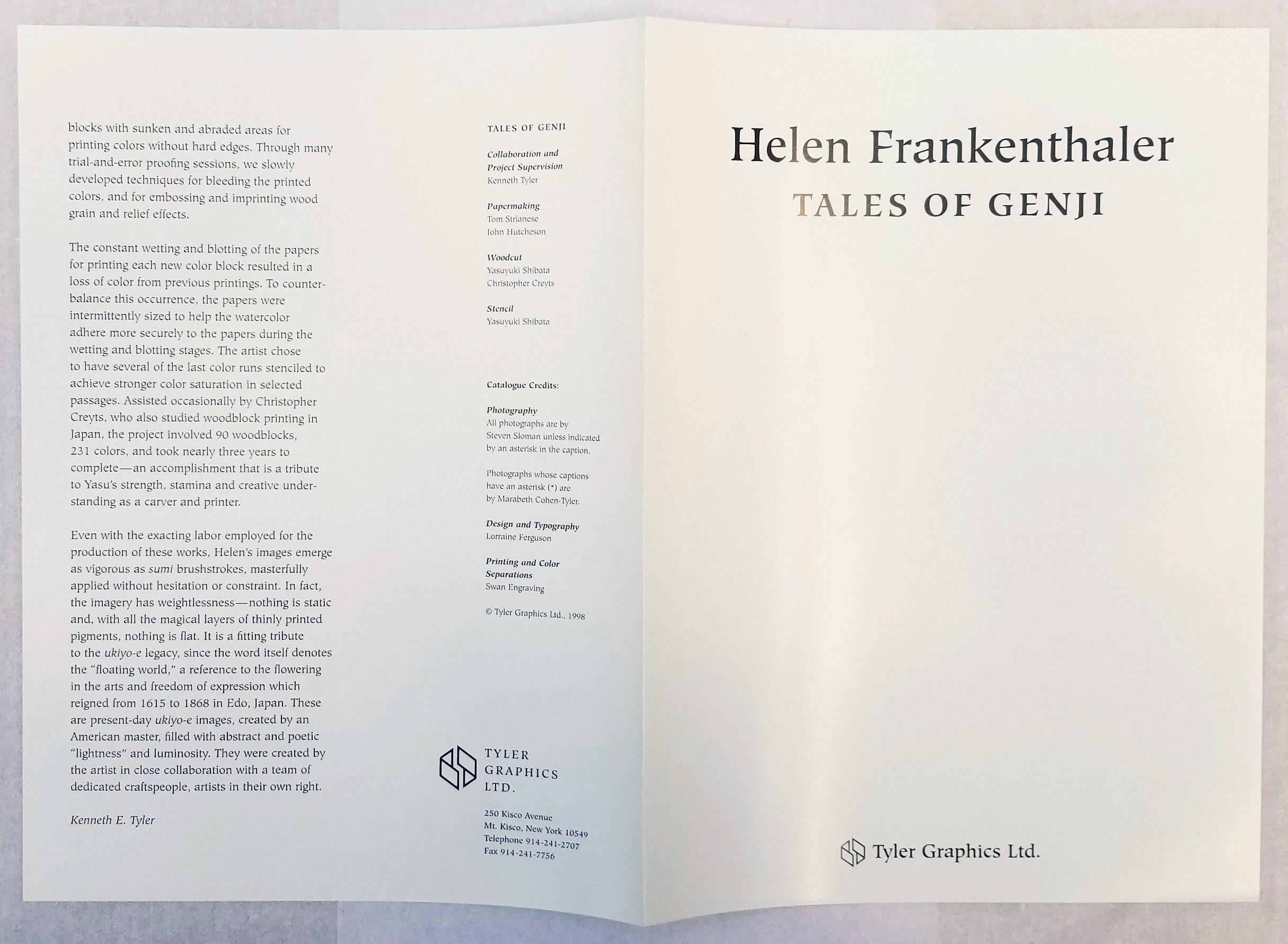 Helen Frankenthaler: Tales of Genji (Catalog of 6 Prints) /// Abstract Female  For Sale 8