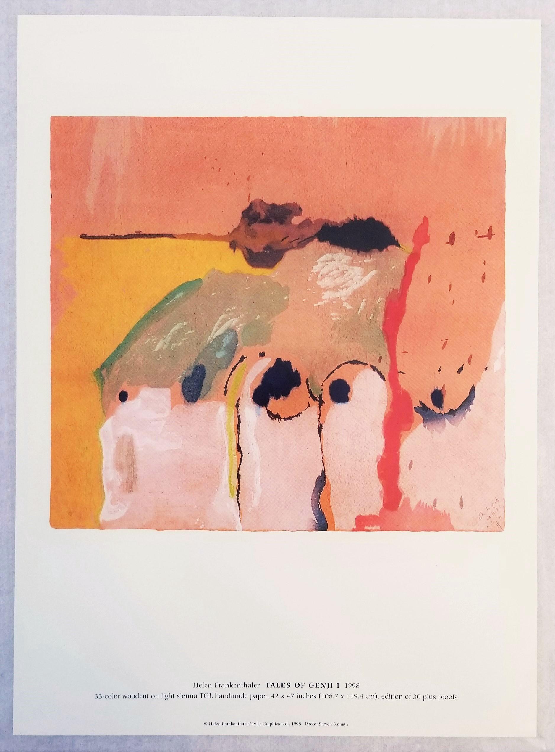 Helen Frankenthaler : Les Contes de Genji (Catalogue de 6 estampes) /// Femme abstraite  en vente 10
