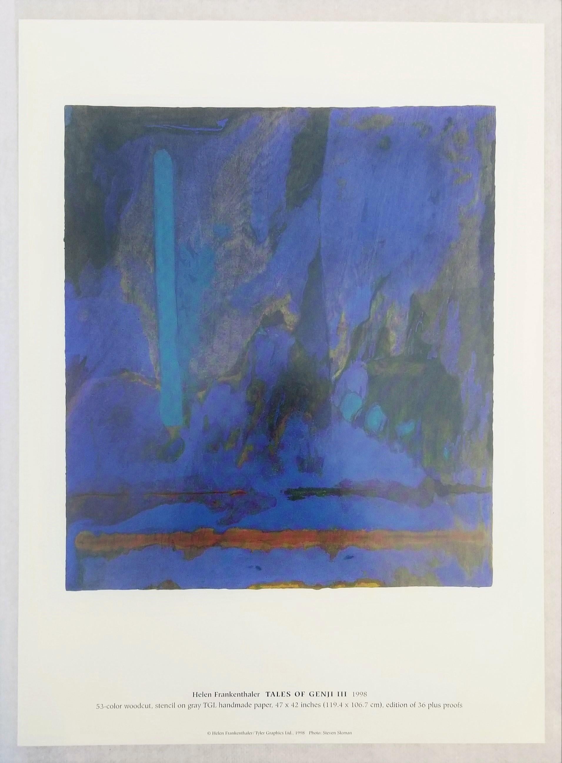 Helen Frankenthaler : Les Contes de Genji (Catalogue de 6 estampes) /// Femme abstraite  en vente 12