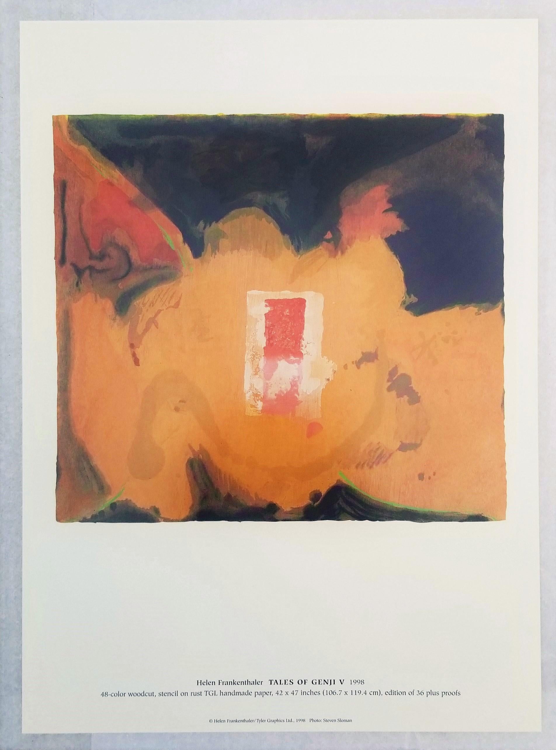 Helen Frankenthaler : Les Contes de Genji (Catalogue de 6 estampes) /// Femme abstraite  en vente 14