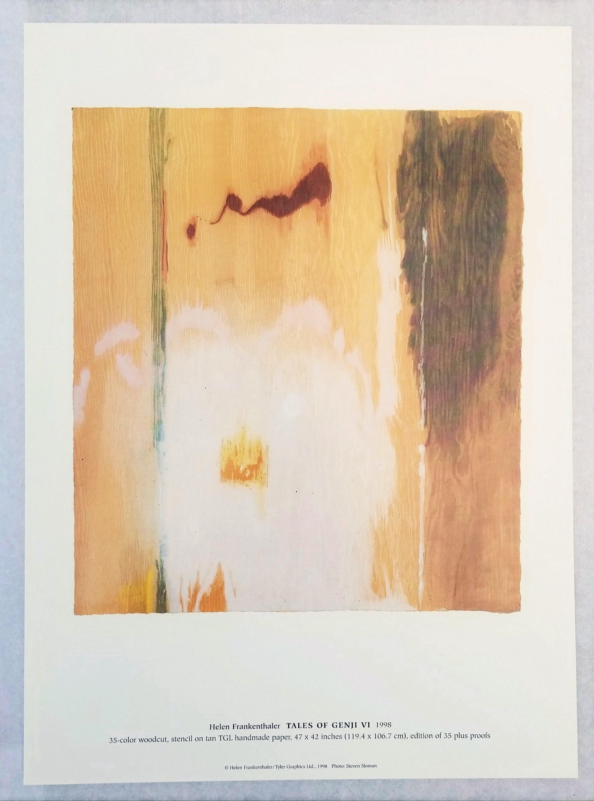 Helen Frankenthaler : Les Contes de Genji (Catalogue de 6 estampes) /// Femme abstraite  en vente 15
