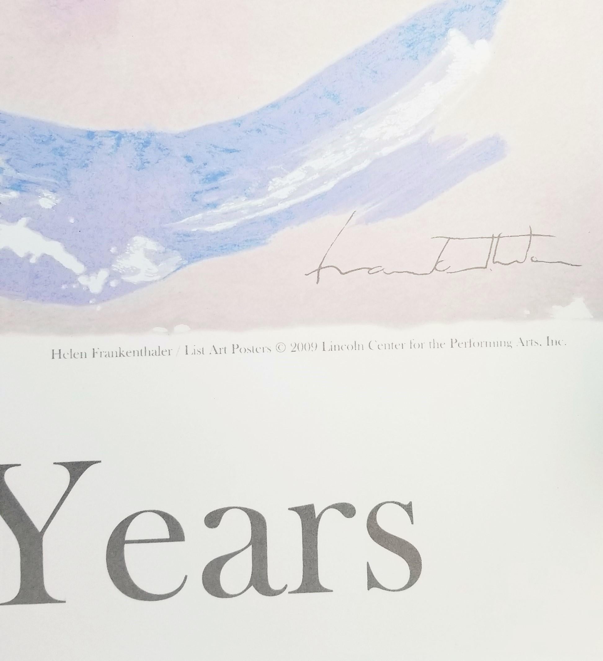 Poster del Lincoln Center (Aerie) /// Helen Frankenthaler Arte moderna astratta femminile 13