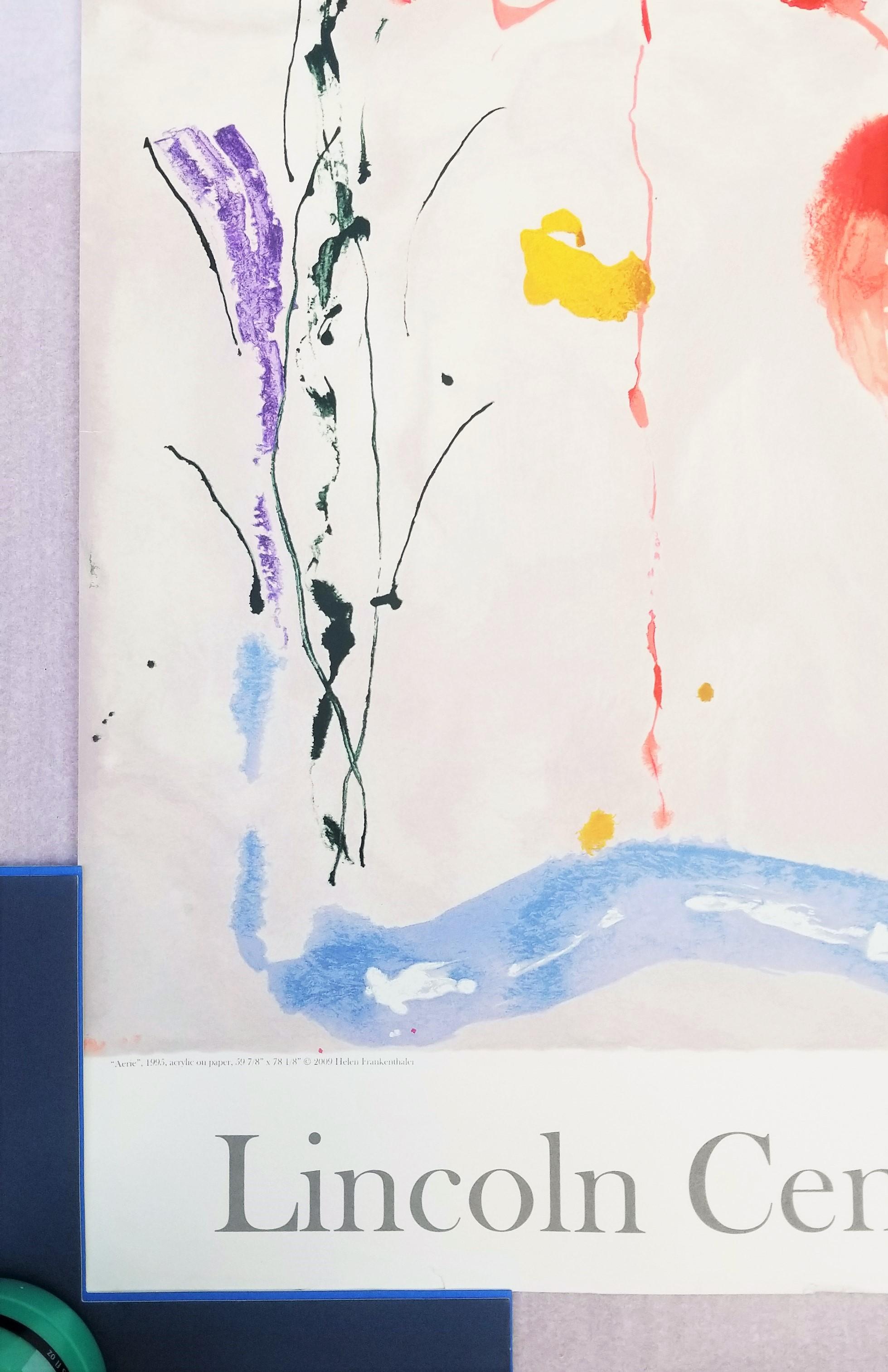 Poster del Lincoln Center (Aerie) /// Helen Frankenthaler Arte moderna astratta femminile 1