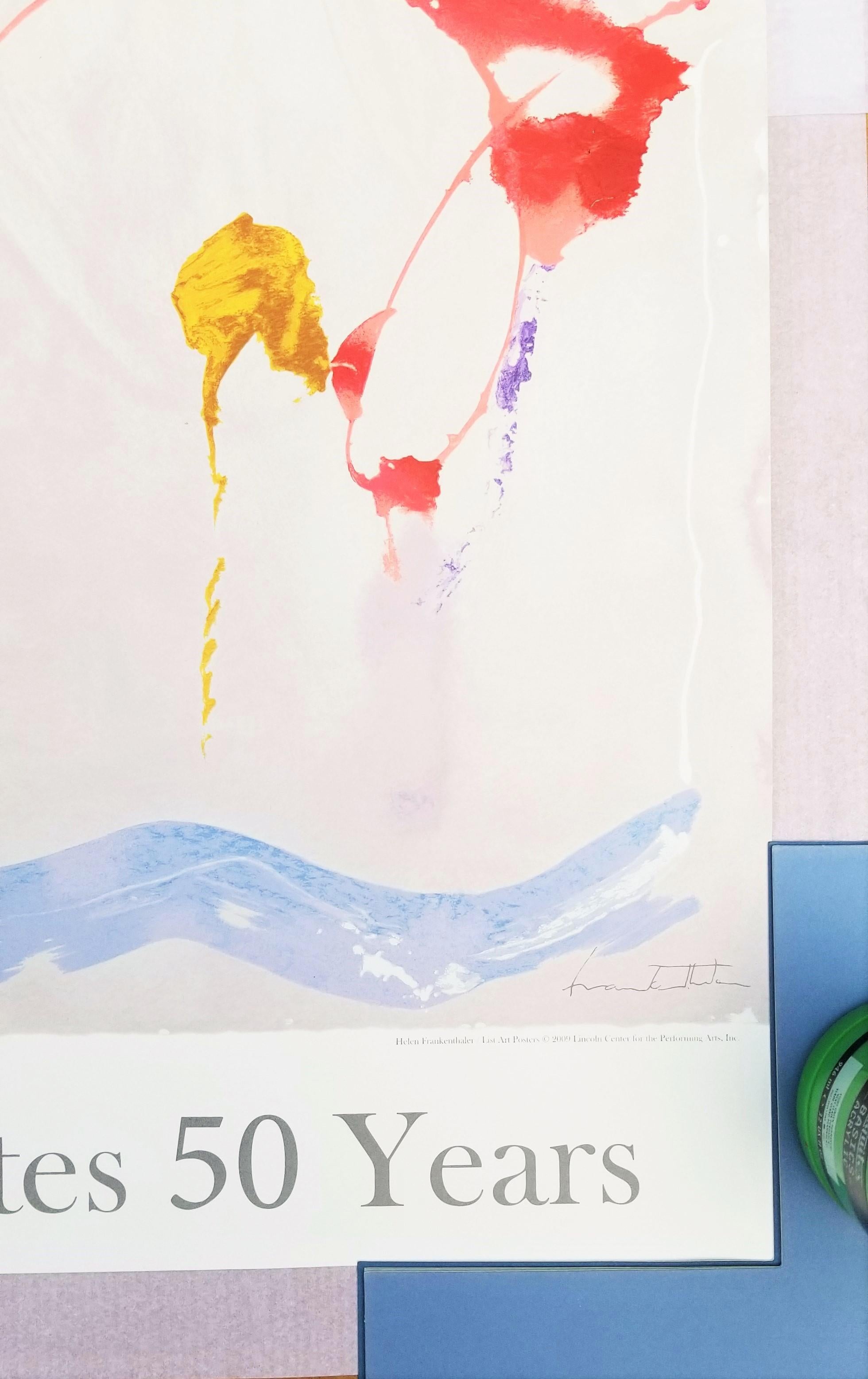 Poster del Lincoln Center (Aerie) /// Helen Frankenthaler Arte moderna astratta femminile 4